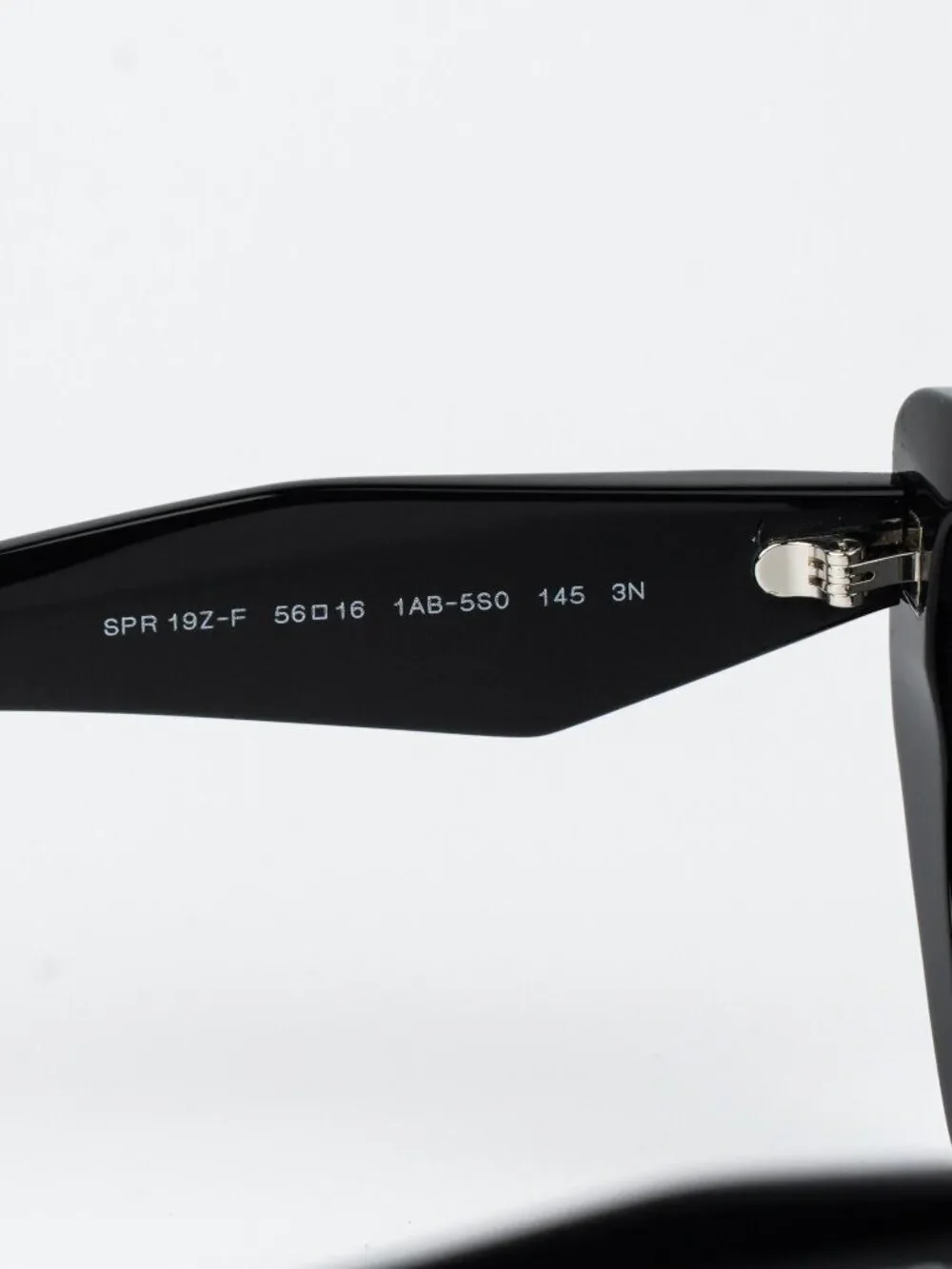 Prada Women Sunglasses Black Grey Cat Eye PR19ZSF 1AB5S0 NEW AUTHENTIC